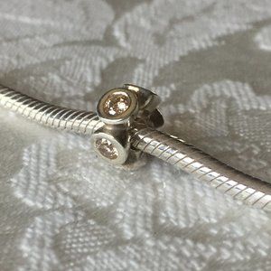 NWOT Pandora - Champagne Lights Spacer - Retired